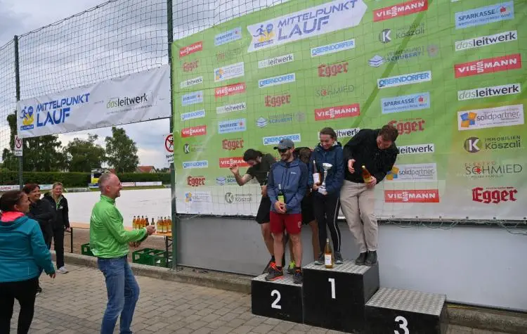 Siegerehrung Staffellauf
